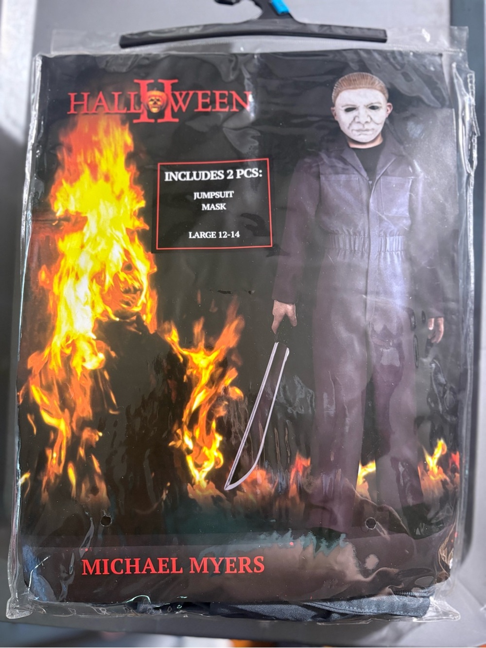 Michael Myers Kids Halloween Costume - Black Jumpsuit & Mask